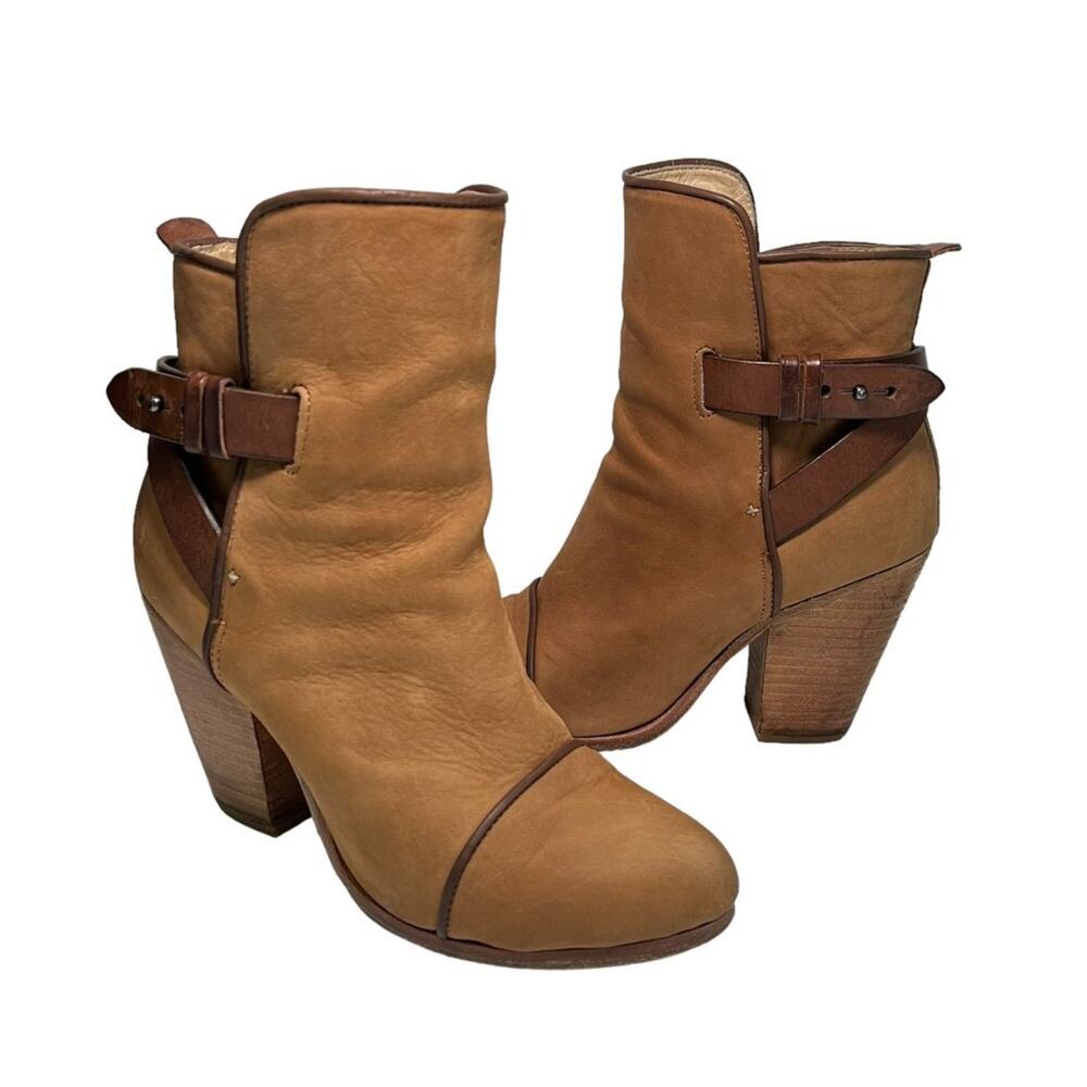 Rag & Bone Kinsey Leather Boots Camel Brown 7.5